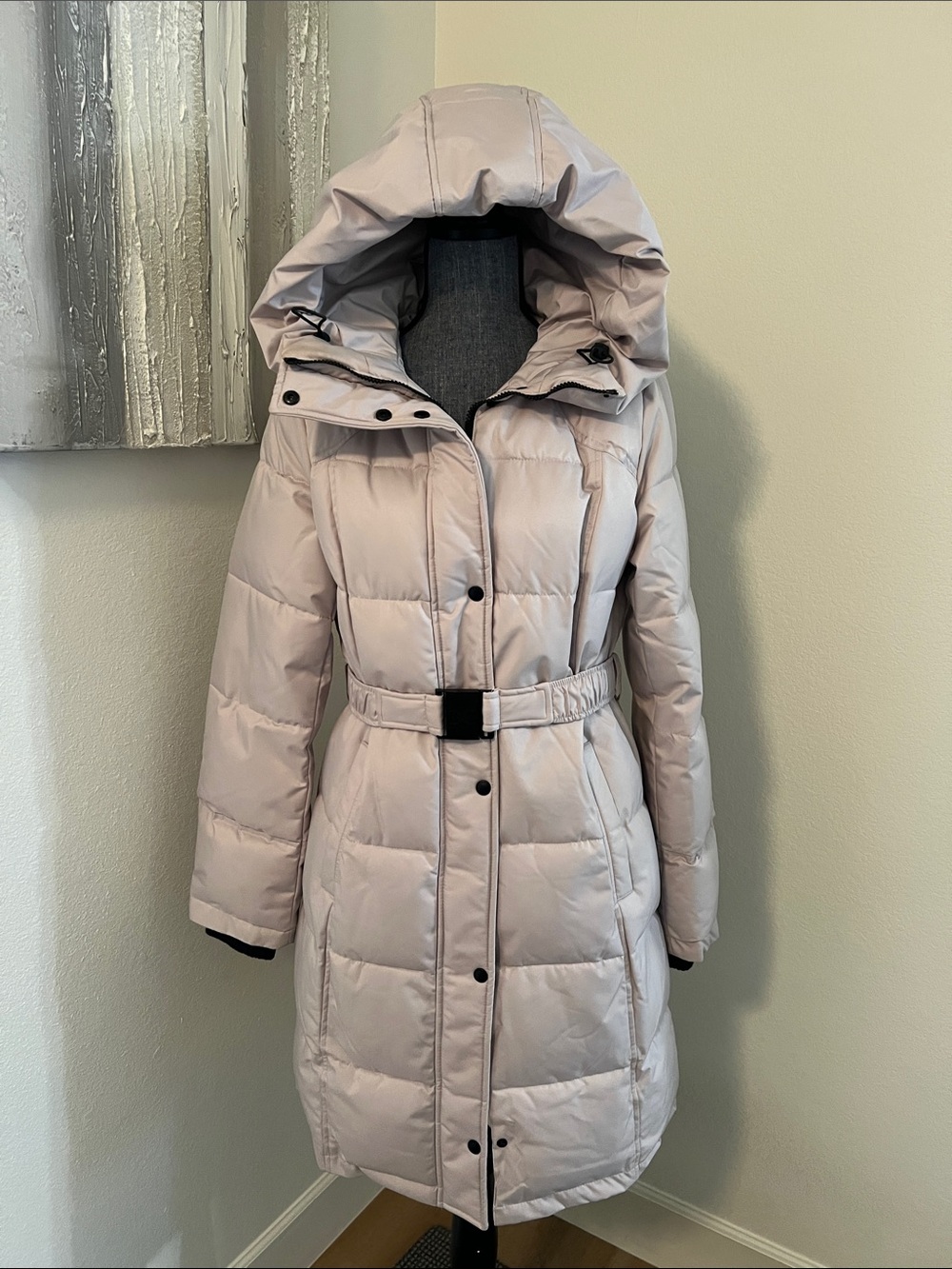 Sam Edelman Longline Belted Puffer Jacket